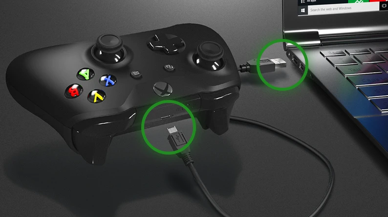 connect via usb cable