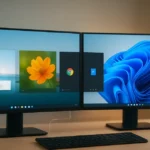 set different wallpaper for dual monitor