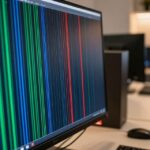 vertical lines on computer screen