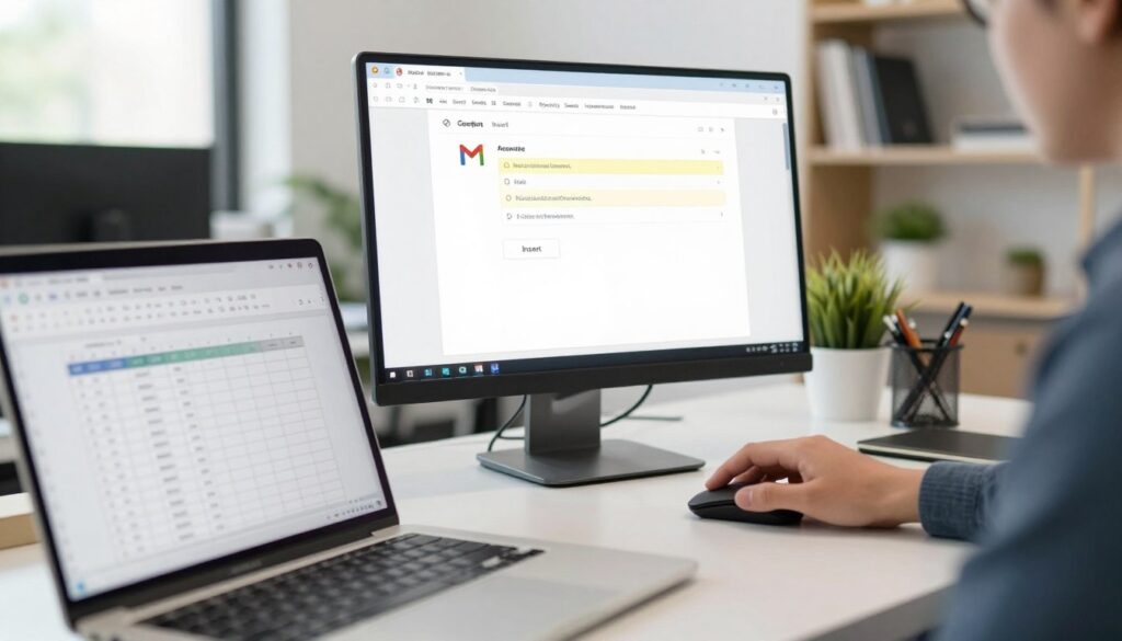 insert table into Gmail insert table into Gmail