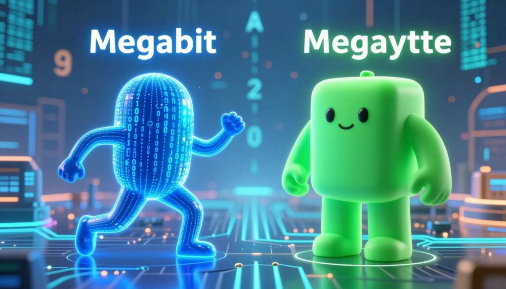 megabit vs megabyte